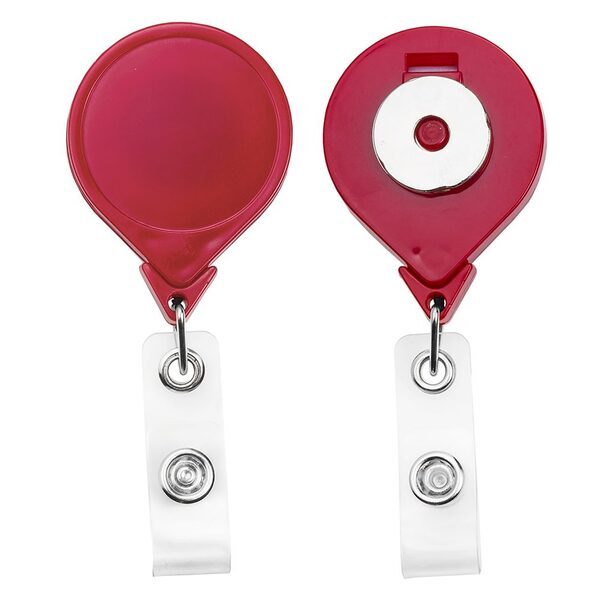 Jumbo Round Badge Reel with Magnetic Back