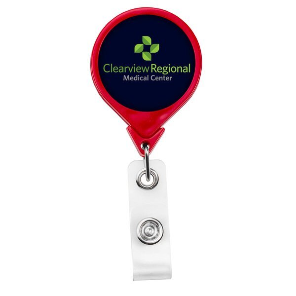 Jumbo Round Badge Reel with Magnetic Back