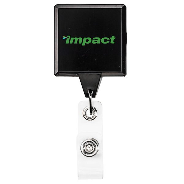 Jumbo Square Badge Reel with Magnetic Back