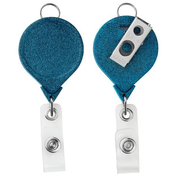 Jumbo Round Glitter Badge Reel