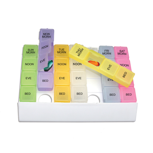 Rainbow Jumbo Medicine Tray, 8-3/4"