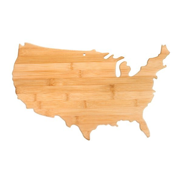 U.S. State Shaped Bamboo Cutting and Serving Boards