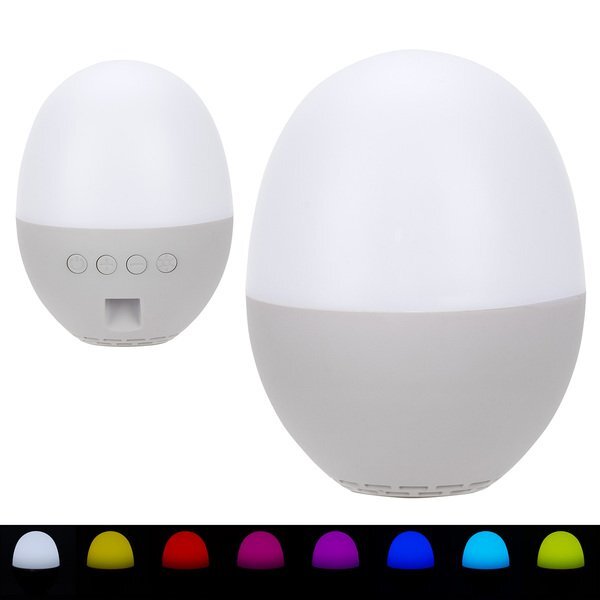 Audio Dome Lighted Bluetooth Speaker w/ White Noise Sounds
