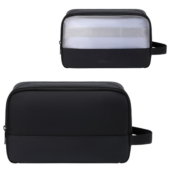 AeroLOFT™ Wide-Mouth Wet/Dry Polyester PVC Toiletry Bag