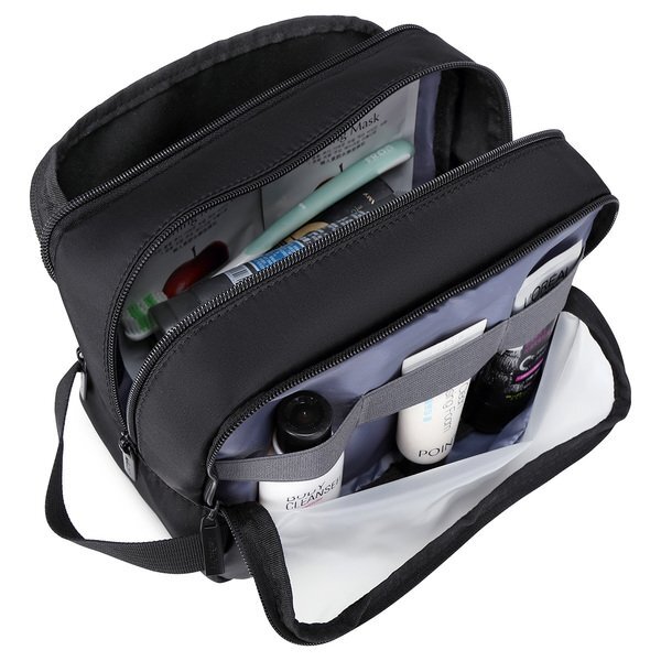 AeroLOFT™ Wide-Mouth Wet/Dry Polyester PVC Toiletry Bag