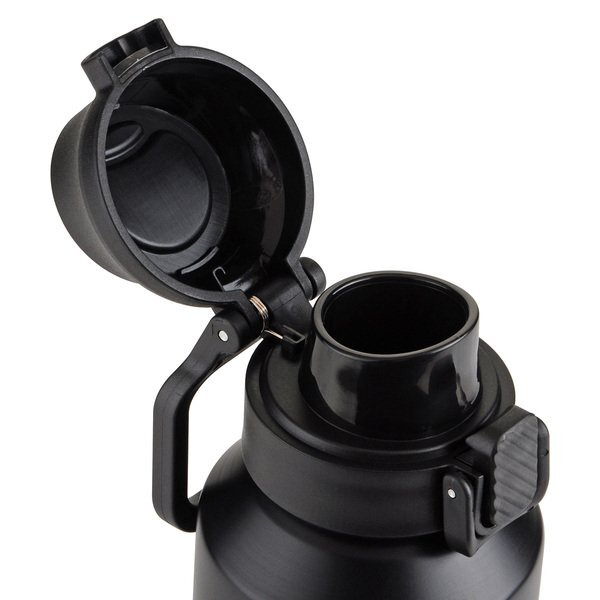 Nexus Recycled Aluminum Bottle w/ Flip-Top Lid & Carabiner, 27oz.