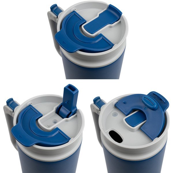 NAYAD® Genesis Stainless Steel Double-Wall Insulated Mug w/ Foldable Handle, 40oz.