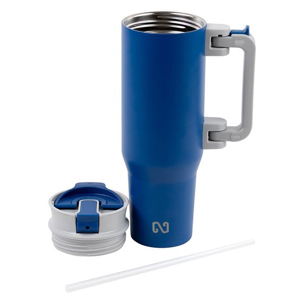 NAYAD® Genesis Stainless Steel Double-Wall Insulated Mug w/ Foldable Handle, 40oz.