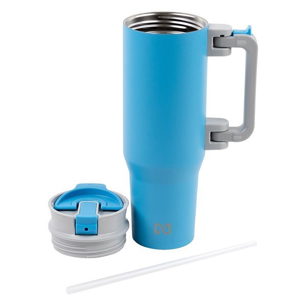 NAYAD® Genesis Stainless Steel Double-Wall Insulated Mug w/ Foldable Handle, 40oz.