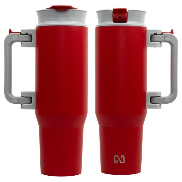NAYAD® Genesis Stainless Steel Double-Wall Insulated Mug w/ Foldable Handle, 40oz.