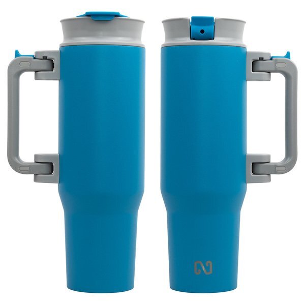 NAYAD® Genesis Stainless Steel Double-Wall Insulated Mug w/ Foldable Handle, 40oz.