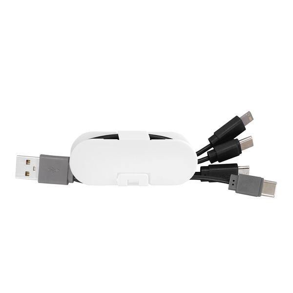 Dual Input Cable Wrap Phone Stand