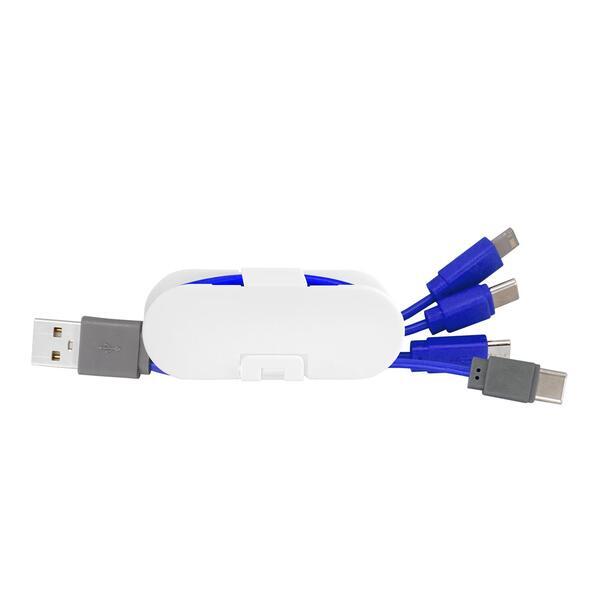 Dual Input Cable Wrap Phone Stand