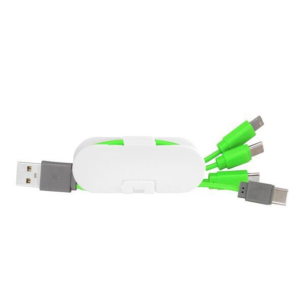 Dual Input Cable Wrap Phone Stand