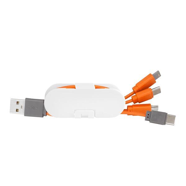 Dual Input Cable Wrap Phone Stand