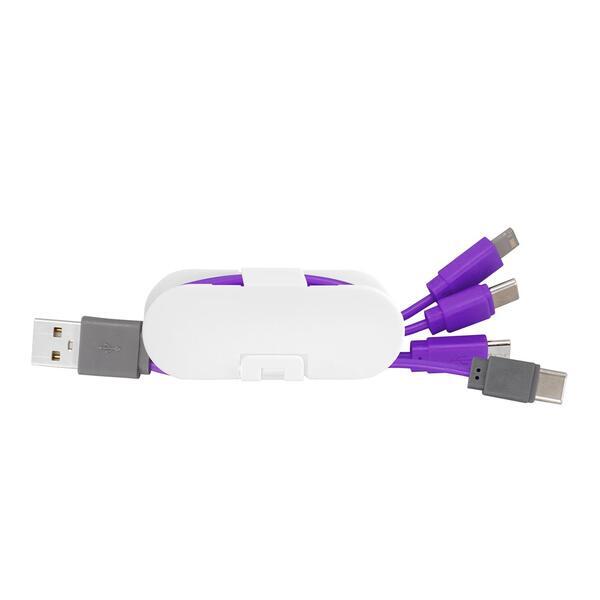 Dual Input Cable Wrap Phone Stand