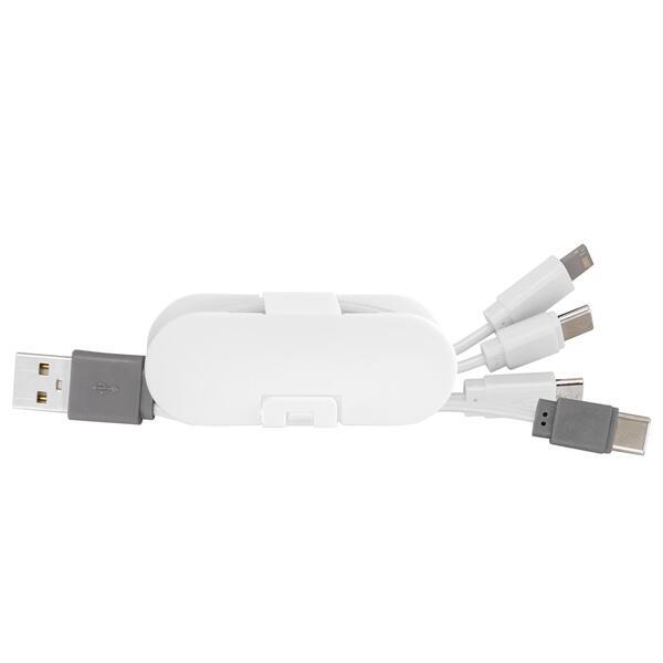 Dual Input Cable Wrap Phone Stand