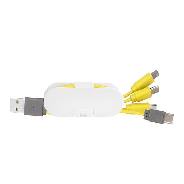 Dual Input Cable Wrap Phone Stand