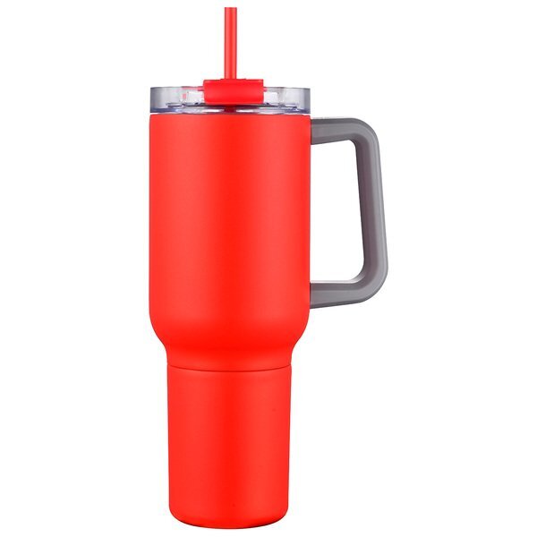 Novo Vacuum Insulated Stainless Steel Mug & Screw-On Can Cooler Combo, 20oz.