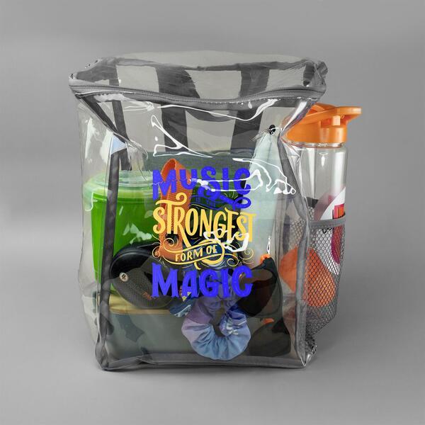 Clear Zipped Backpack