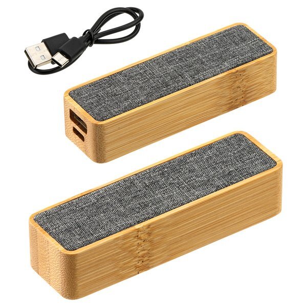 Bamboo & rPET FSC® Mini Power Bank, 2000mAh