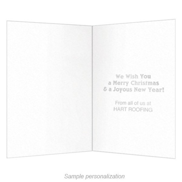 Merry Christmas Tree Holiday Greeting Card