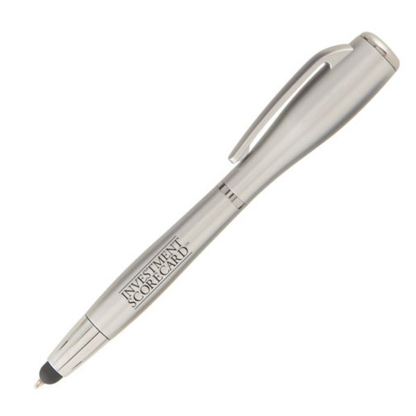 Nova Touch Stylus & LED Flashlight Metallic Ballpoint Pen