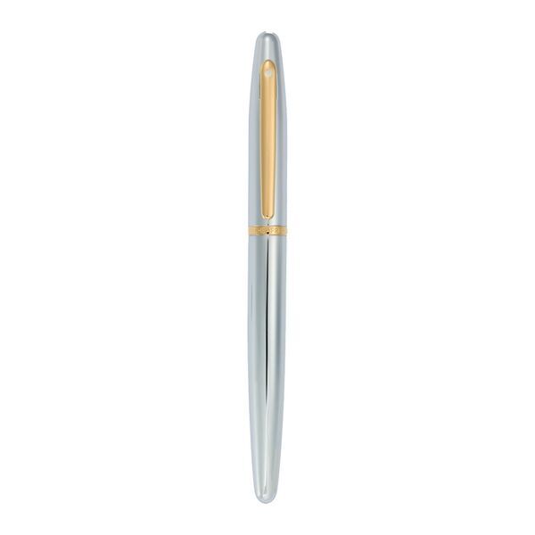 Sheaffer® VFM Polished Chrome Gold Trim Rollerball Pen