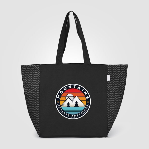 Toronto Recycled Cotton Chevron Tote Bag