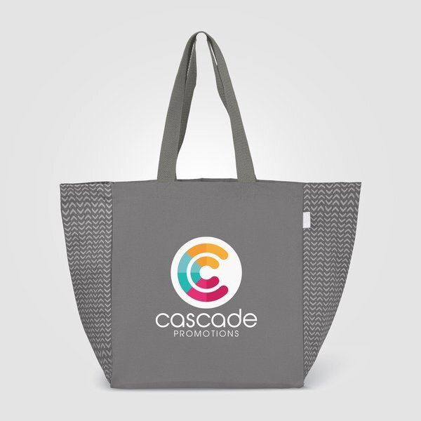 Toronto Recycled Cotton Chevron Tote Bag