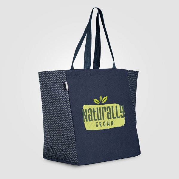 Toronto Recycled Cotton Chevron Tote Bag