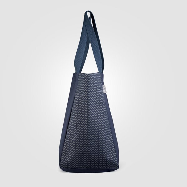 Toronto Recycled Cotton Chevron Tote Bag