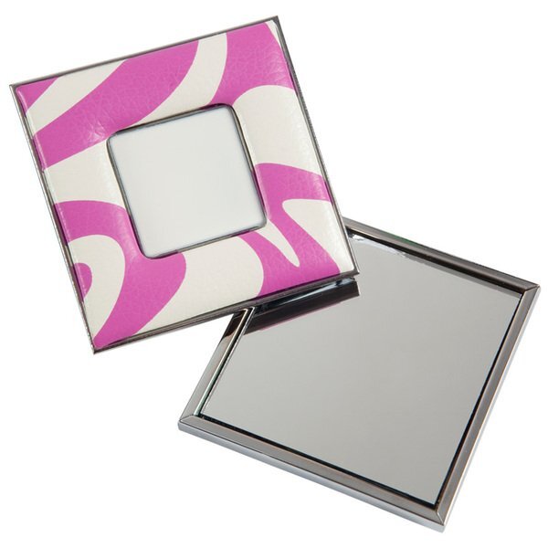 Stylish Zebra Print Mirror w/ Purse Pouch