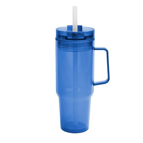 Intrepid Recycled AS Double Wall Tumbler w/ Straw, 40oz.