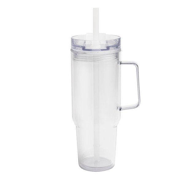 Intrepid Recycled AS Double Wall Tumbler w/ Straw, 40oz.