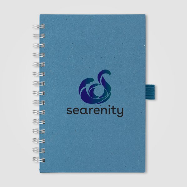 Terra Recycled Milk Carton Hard Cover Spiral Notebook, 8.27" x 5.83"