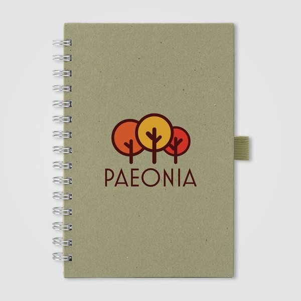 Terra Recycled Milk Carton Hard Cover Spiral Notebook, 8.27" x 5.83"