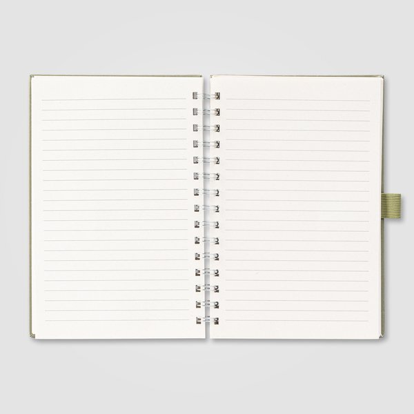Terra Recycled Milk Carton Hard Cover Spiral Notebook, 8.27" x 5.83"