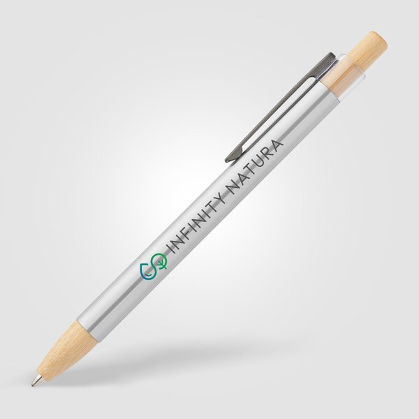 Nova Recycled Stainless Steel Retractable Pen