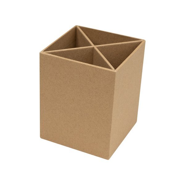 Four-Compartment Pen & Pencil Cup