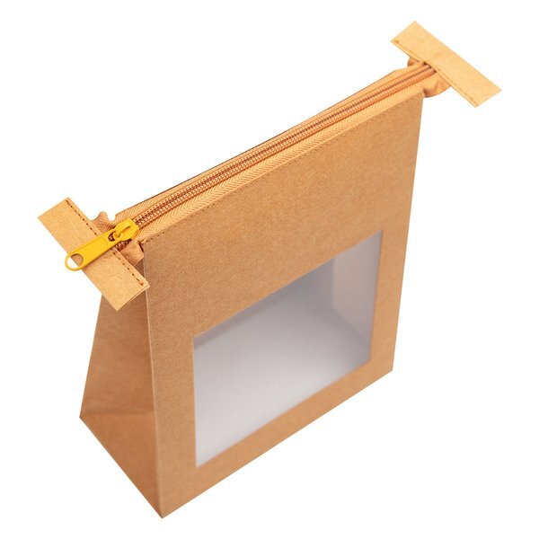 Kraft Paper Zippered Pouch