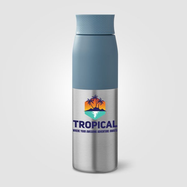 Borealis Recycled Stainless Steel Twist Lid Bottle, 22 oz.