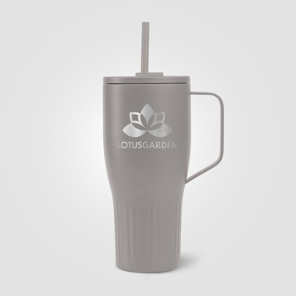Majesty Recycled Stainless Steel Straw Tumbler, 30 oz.