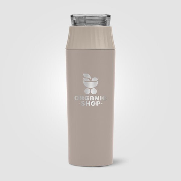 Lasered Recycled Stainless Steel Leakproof Lid Bottle, 20 oz.