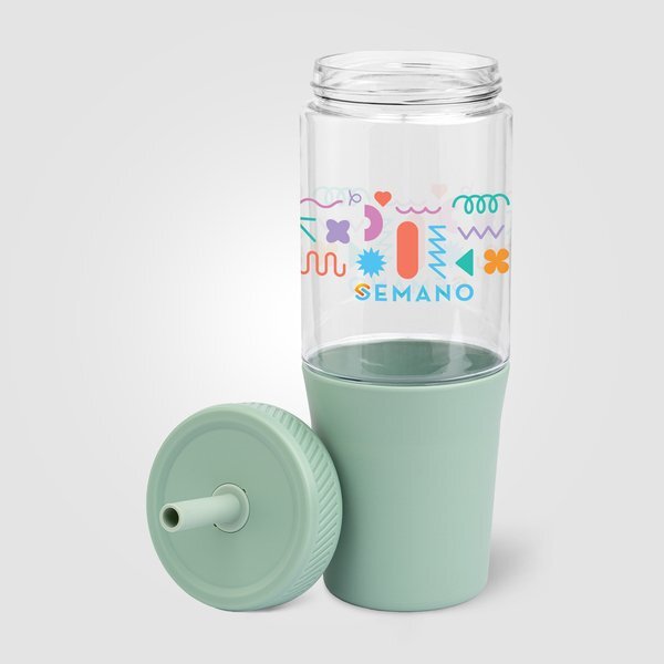 Polar Recycled Plastic Dual Tone Straw Tumbler, 40 oz.