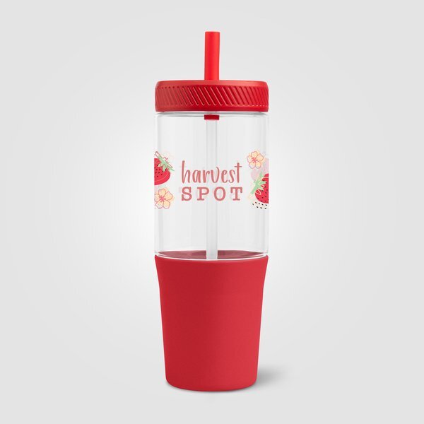 Polar Recycled Plastic Dual Tone Straw Tumbler, 40 oz.