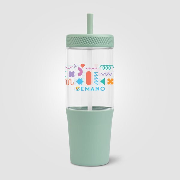 Polar Recycled Plastic Dual Tone Straw Tumbler, 40 oz.