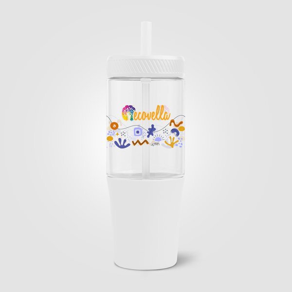 Polar Recycled Plastic Dual Tone Straw Tumbler, 40 oz.