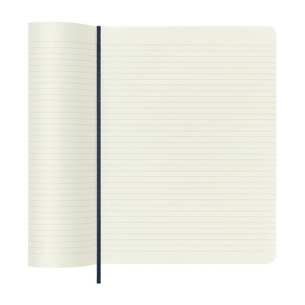 Moleskine® Soft Cover Ruled X-Large Notebook, 9-3/4" x 7-1/2"