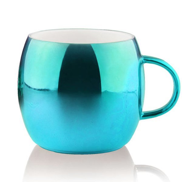 Shiny Ornament Ceramic Mug, 13oz.